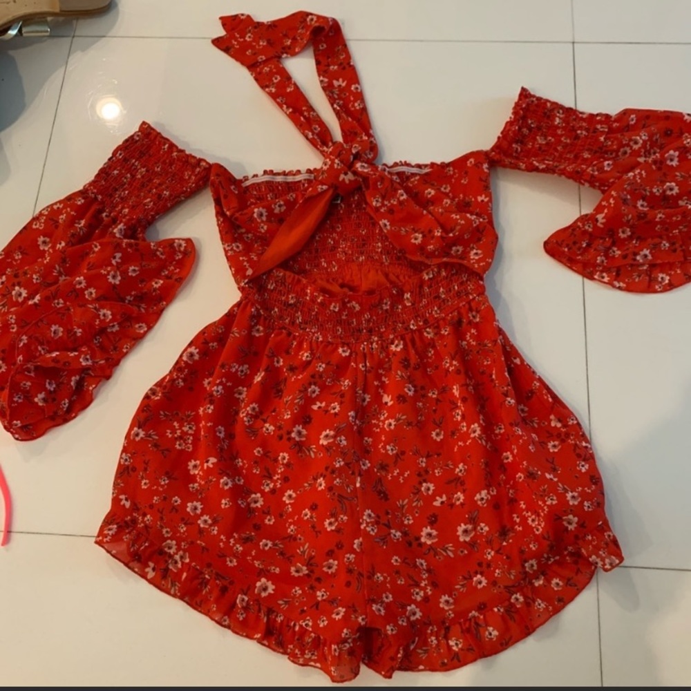 Perfect condition red romper by Tobi